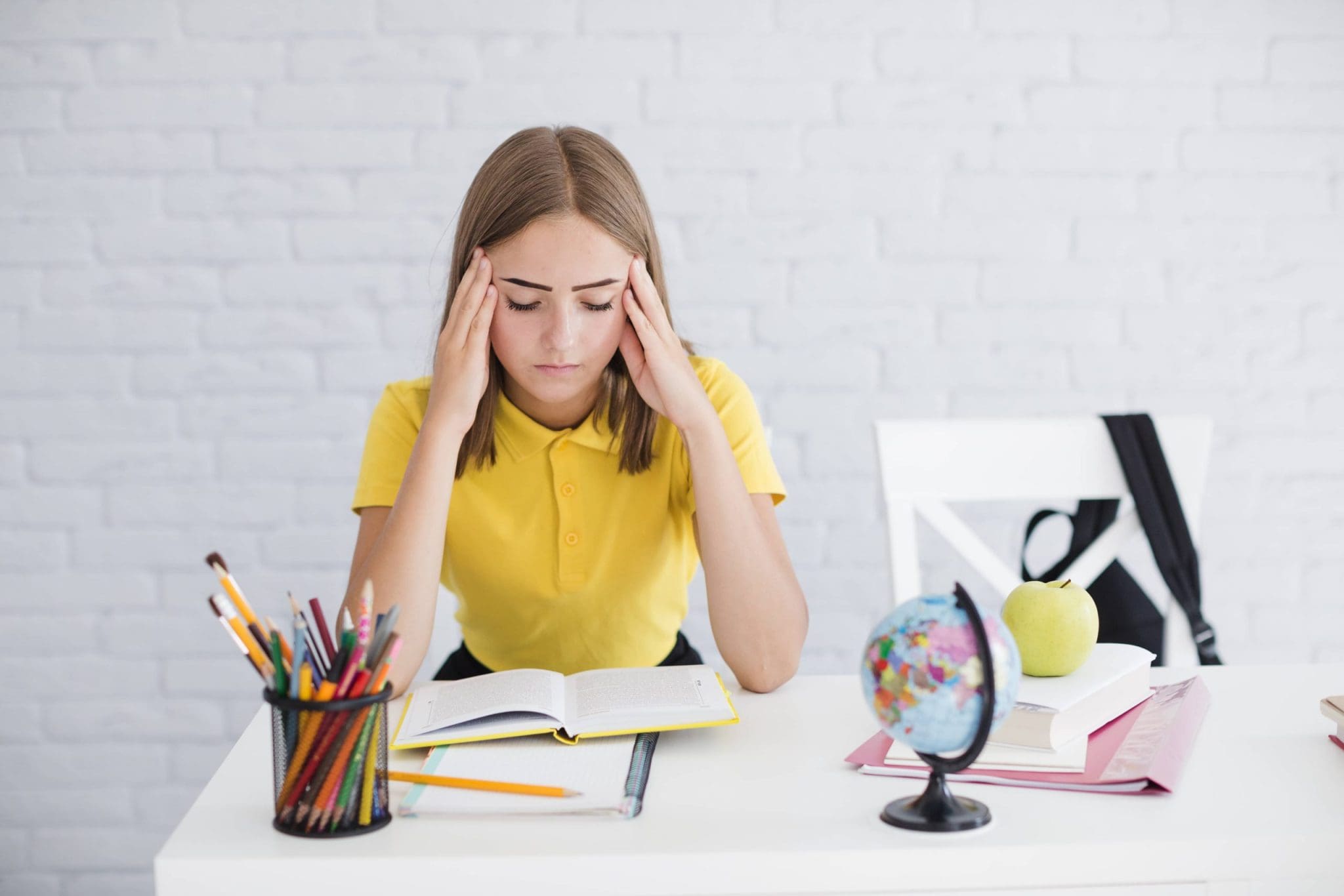 Illustration of a student overwhelmed by exam anxiety. Discover how hypnotherapy can help students overcome stress, enhance focus, and achieve academic success. Take the first step towards a stress-free and confident exam experience with hypnotherapy in Dubai.